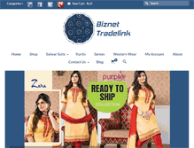 Tablet Screenshot of biznettradelink.com